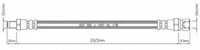 MOTAQUIP vbh737 -  Тормозной шланг