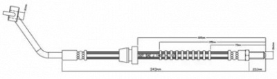 MOTAQUIP vbh738 -  Тормозной шланг