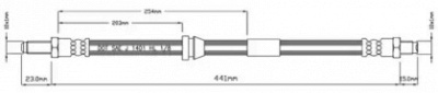 MOTAQUIP vbh740 -  Тормозной шланг