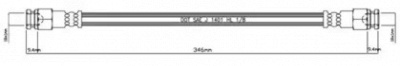 MOTAQUIP vbh783 -  Тормозной шланг