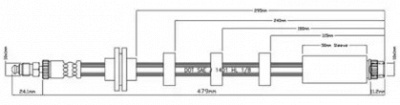 MOTAQUIP vbh813 -  Тормозной шланг