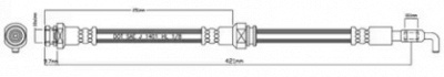 MOTAQUIP vbh833 -  Тормозной шланг