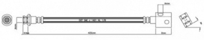 MOTAQUIP vbh857 -  Тормозной шланг