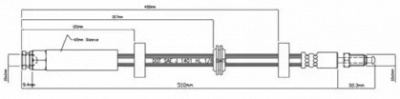 MOTAQUIP vbh908 -  Тормозной шланг