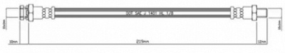 MOTAQUIP vbh925 -  Тормозной шланг