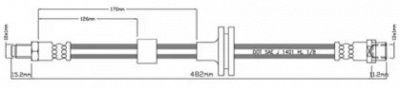 MOTAQUIP vbh956 -  Тормозной шланг