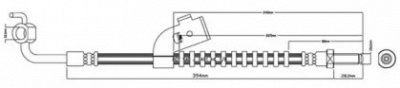 MOTAQUIP vbh973 -  Тормозной шланг