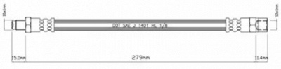 MOTAQUIP vbh982 -  Тормозной шланг