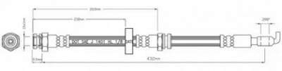 MOTAQUIP vbh987 -  Тормозной шланг