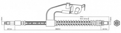 MOTAQUIP vbj172 -  Тормозной шланг