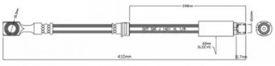 MOTAQUIP vbj206 -  Тормозной шланг