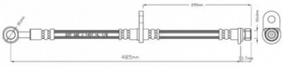 MOTAQUIP vbj214 -  Тормозной шланг