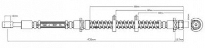 MOTAQUIP vbj223 -  Тормозной шланг