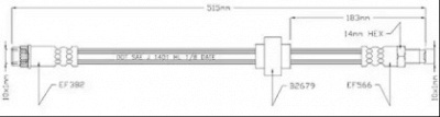 MOTAQUIP vbj298 -  Тормозной шланг