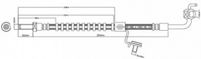 MOTAQUIP vbj337 -  Тормозной шланг