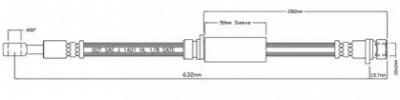 MOTAQUIP vbj401 -  Тормозной шланг