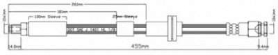 MOTAQUIP vbj552 -  Тормозной шланг
