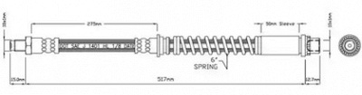 MOTAQUIP vbj570 -  Тормозной шланг