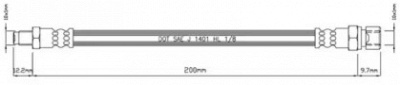 MOTAQUIP vbj610 -  Тормозной шланг