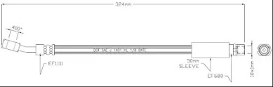 MOTAQUIP vbj618 -  Тормозной шланг