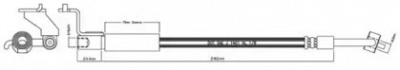 MOTAQUIP vbj623 -  Тормозной шланг