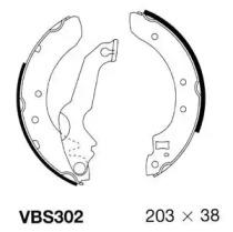 MOTAQUIP vbs302 -  Комплект тормозных колодок