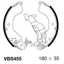 MOTAQUIP vbs455 -  Комплект тормозных колодок