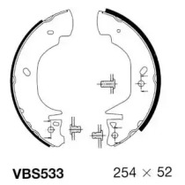 MOTAQUIP vbs533 -  Комплект тормозных колодок
