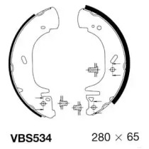MOTAQUIP vbs534 -  Комплект тормозных колодок