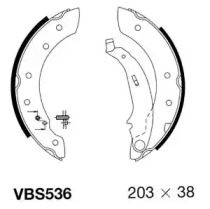 MOTAQUIP vbs536 -  Комплект тормозных колодок