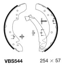 MOTAQUIP vbs544 -  Комплект тормозных колодок