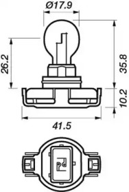 MOTAQUIP vbu12276 -  Лампа накаливания, противотуманная фара