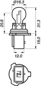 MOTAQUIP vbu12277 -  Лампа накаливания, фара дневного освещения