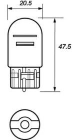 MOTAQUIP vbu380w -  Лампа накаливания, фонарь сигнала тормоза
