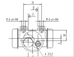 MOTAQUIP vwc415 -  Колесный тормозной цилиндр