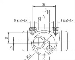 MOTAQUIP vwc584 -  Колесный тормозной цилиндр