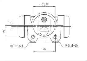 MOTAQUIP vwc776 -  Колесный тормозной цилиндр