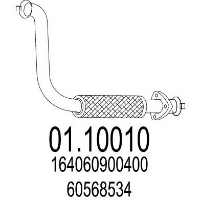 MTS 0110010 -  Труба выхлопного газа