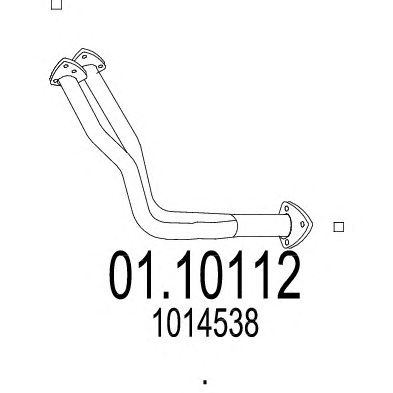 MTS 0110112 -  Труба выхлопного газа