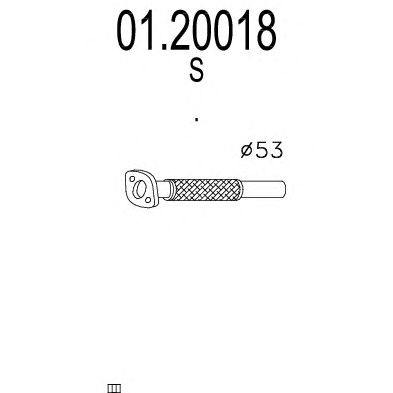 MTS 0120018 -  Труба выхлопного газа