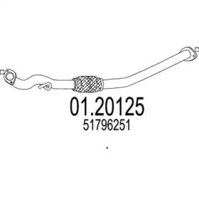 MTS 0120125 -  Труба выхлопного газа