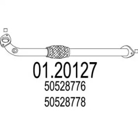 MTS 0120127 -  Труба выхлопного газа
