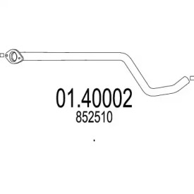 MTS 0140002 -  Труба выхлопного газа