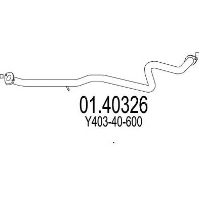 MTS 0140326 -  Труба выхлопного газа