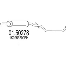 MTS 0150278 -  Средний глушитель выхлопных газов
