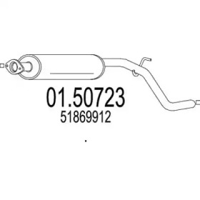 MTS 0150723 -  Труба выхлопного газа