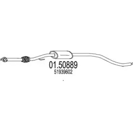 MTS 0150889 -  Средний глушитель выхлопных газов
