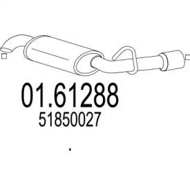 MTS 0161288 -  Глушитель выхлопных газов конечный