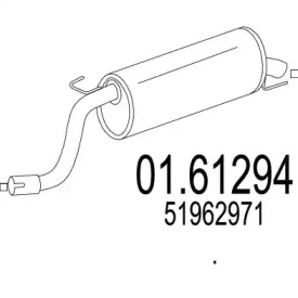 MTS 0161294 -  Глушитель выхлопных газов конечный