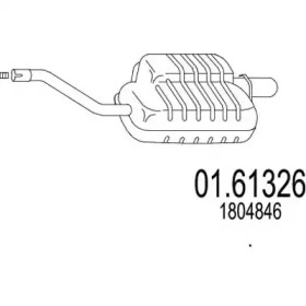 MTS 0161326 -  Глушитель выхлопных газов конечный